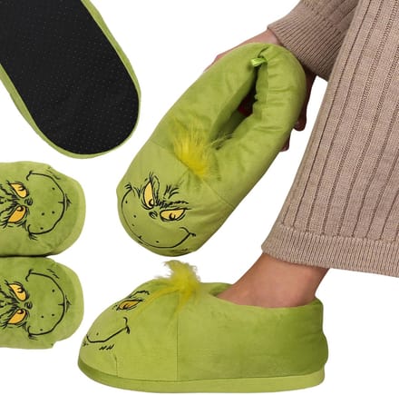 Grinch Groene WARME unisex pantoffels, ANTISLIP, kerstslippers 36-38 EU