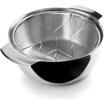 Friteuse - IBILI - Inductie - 24 cm - Roestvrij staal - 4,5L - Geschikt voor alle warmtebronnen