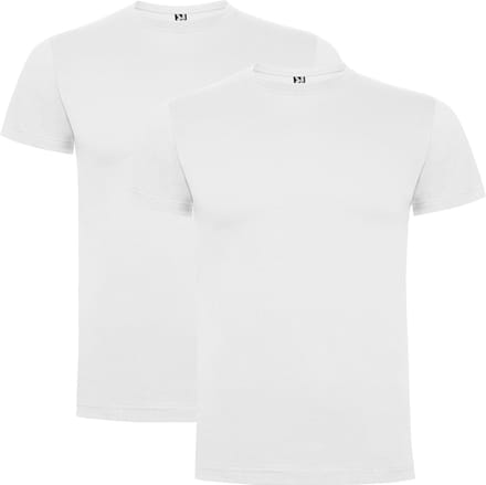 Wit 2 pack Premium t-shirts Roly Dogo maat 3XL