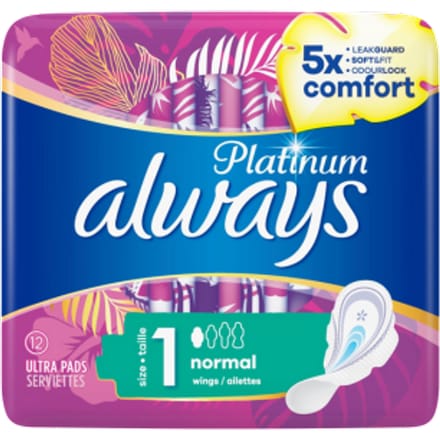 Always Maandverband Platinum Ultra Normal 12 verbanden