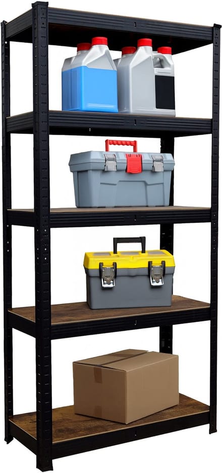 Stellingkast - 875 kg - 150 x 75 x 30 cm - zwart