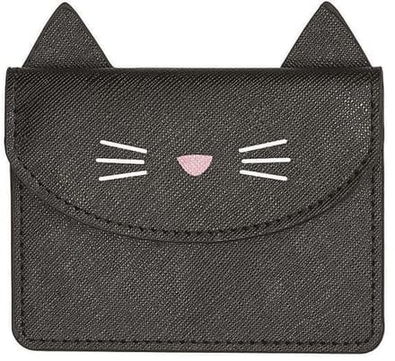 Moses Kaarthouder Ed The Cat 10 X 9,5 Cm Vegan-leer Zwart