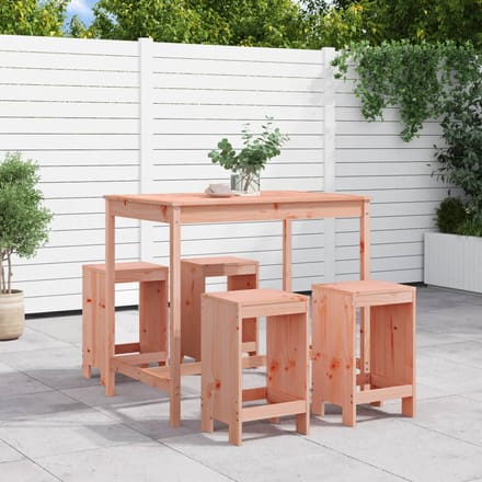 vidaXL - 5-delige - Tuinset - massief - douglashout