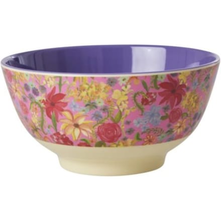Rice melamine kom medium swedish flower