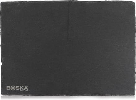 Boska Serveerplank Leisteen L - met Antislip Voetjes - Beschrijfbaar - Zwart - 33 cm