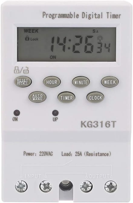 Digitale Programmeerbare Tijdschakelaar 220V voor Automatische Aan/Uit Regeling
