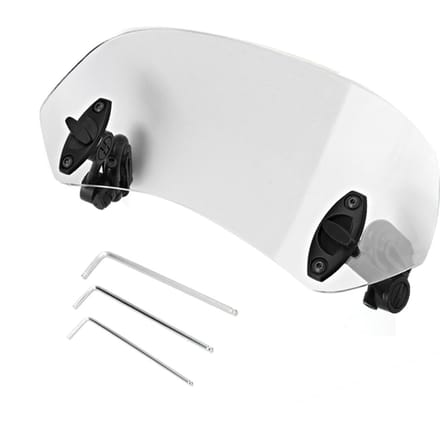 Universele Motorfiets Verstelbare Clip-On Windscherm Windgeleider Windscherm Accessoires wit