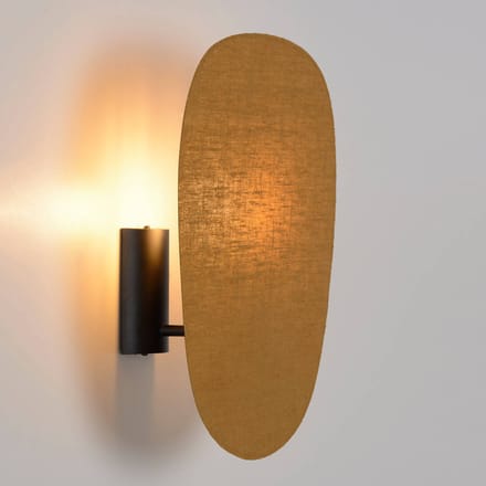 MARKET SET wandlamp Screen 70's, 40 cm hoog, curry, textiel