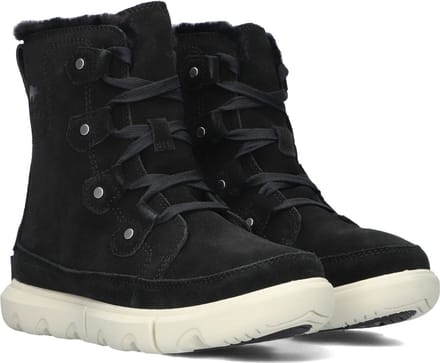 Sorel Explorer Next Joan Wp Veterboots - Laarzen Met Veters - Dames - Zwart - Maat 37,5