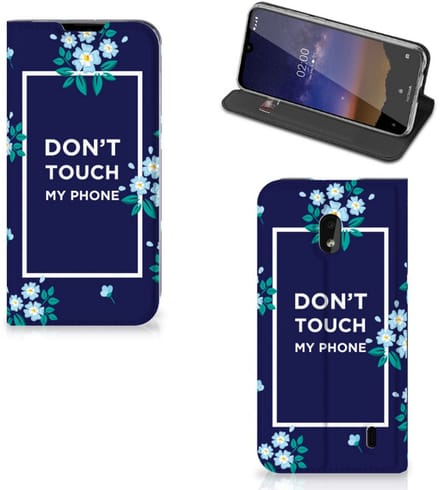 Nokia 2.2 Design Case Flowers Blue DTMP