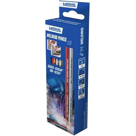 Markal WELD-RITER WELDING PENCILS Lasmarker Rood, Zilver