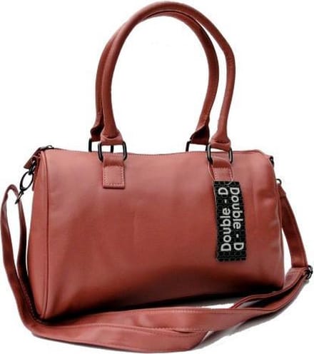 DOUBLE-D Hand & Schoudertas Kunstleer Roze Heel hip & trendy