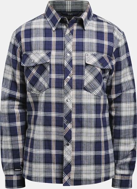 Jobman 5157 Flannel Shirt Lined 65515701 - Navy/Grijs - XL