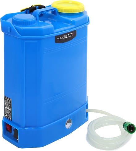 Maxblast schoonmaakhulp rugzak - blauw - 16l - 12v pomp
