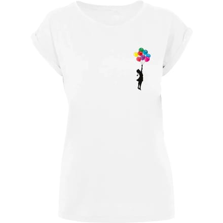 Dames-T-shirt Merchcode Girl Floating Away