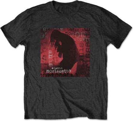 Alanis Morissette - Ironic Silhouette Heren T-shirt - L - Zwart