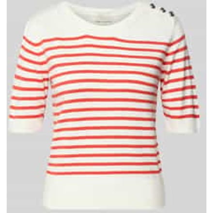 Gebreid shirt van Mix van viscose en elastaan met Knoopsluiting