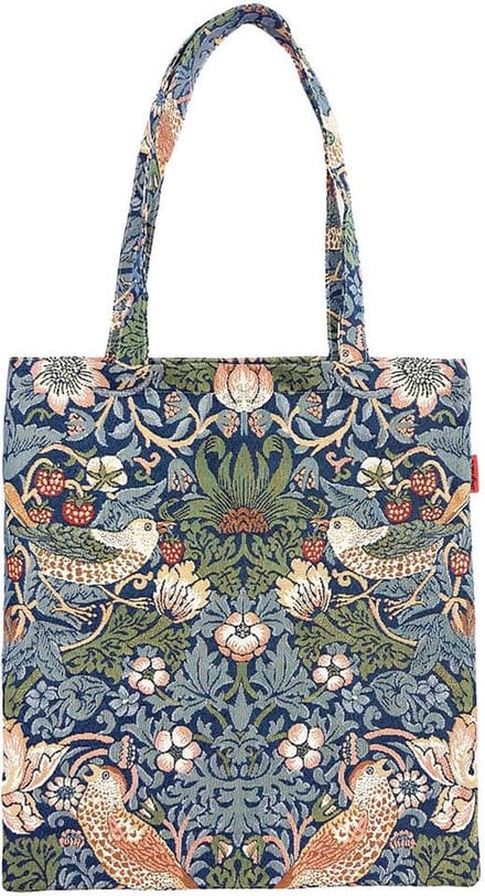 Boodschappentas - Flat bag - Strawberry Thief Blue - Blauw - William Morris