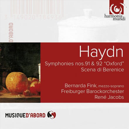 Bernarda Fink, Freiburger Barockorchester, René Jacobs - Haydn: Symphonies 91 & 92, Scena Di Berenice (CD)