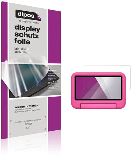 dipos – 2x Beschermfolie geschikt voor ZIOVO E10 | Krasbestendige & heldere Screenprotector Ultra-Thin