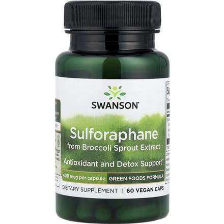 Sulforafaan uit Broccoli Spruit Extract, 400 mcg, 60 Vegan Capsules