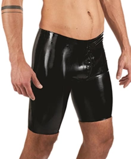 Mister b rubber fucker shorts black small