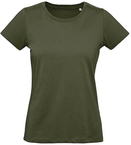 T-shirt dames B&C Organic Inspire Plus