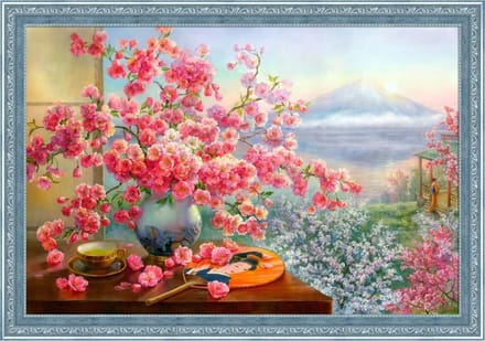 Diamond Painting Sakura Boeket AZ-1823