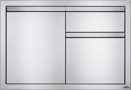 Napoleon grills - Inbouwdeur en dubbele laden combinatie klein (100...