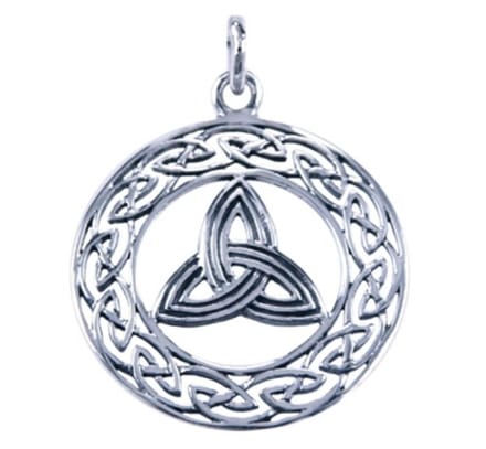 Hetty'S - Keltische - hanger - Triquetra - 925 zilver - rond