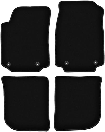 BASIC zwarte veloursmatten voor: Audi A6 C4 sedan, stationwagen, avant (1994-1997)