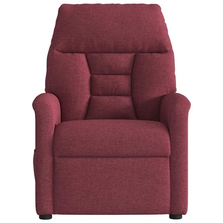 vidaXL - Fauteuil - verstelbaar - stof - wijnrood