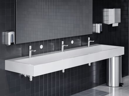 Hansgrohe Talis e Wastafelmengkraan zelfsluitend - met temperatuurcontrole - hoogglans chroom