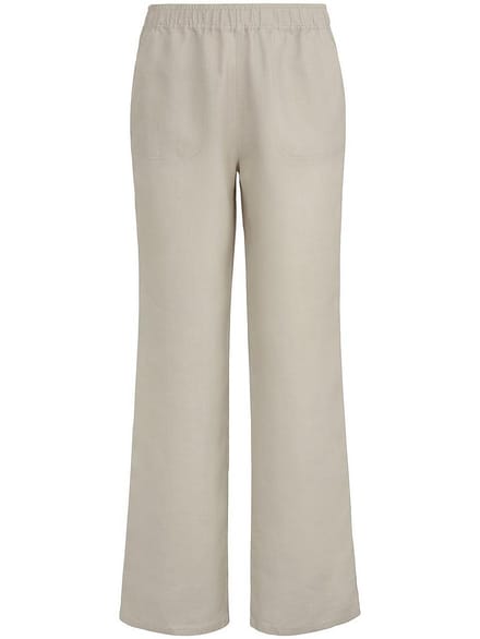 Comfortbroek pasvorm Cornelia 100% linnen Van Peter Hahn beige