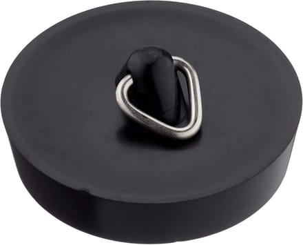Ventielstop - Afvoerstop Stopkraan - Afvoer Afsluiten - Universele Pasvorm - 455 mm - Zwart