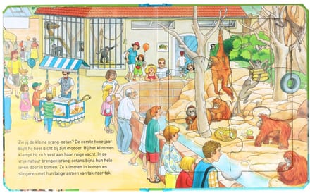 Puzzelboek in de Dierentuin (met 5 Legpuzzeltjes)