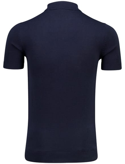 Born With Appetite poloshirt korte mouw donkerblauw