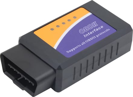INF Lecteur de code d'erreur OBD II iOS/Apple/Android - WiFi noir