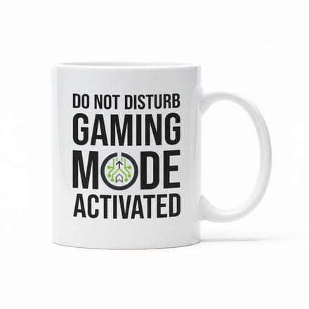 'Gaming Mode Activated' Mok - Grappige Gamer Tekst Beker - 330 ml - Cadeau voor PC, Console & Video Game Liefhebbers
