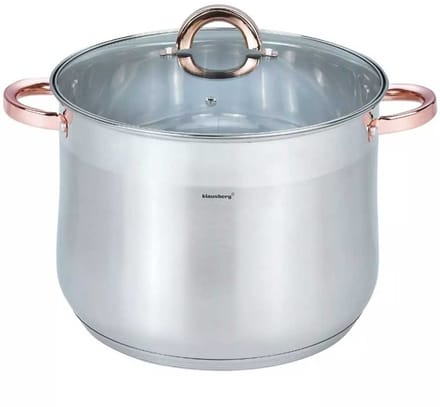 Klausberg 7795 - soeppan met deksel - 13L - 28 cm - RVS - inductie - alle warmtebronnen