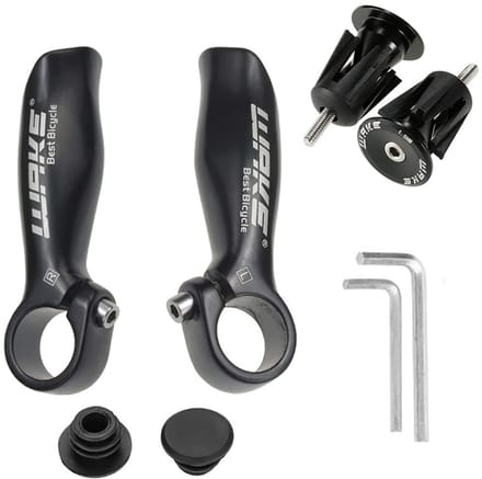 Fiets Stuurgrepen - Handvatten Fiets - Comfortabel Fietsen - Aluminium Constructie - 22.2mm Diameter - Zwart