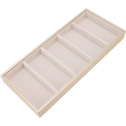 5-vaks brillenkoker Multifunctioneel Ruimtebesparend 5-sleuf Zonnebrilhouder Opbergdoos beige