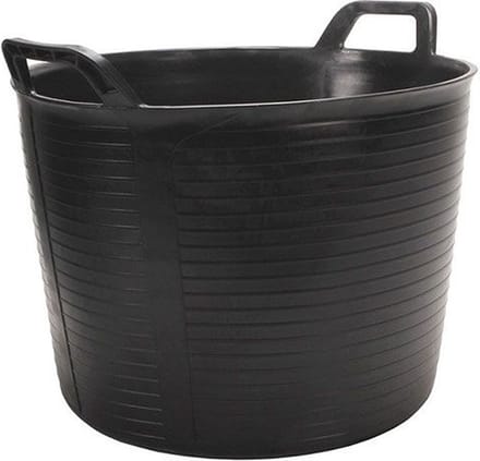 RUBI FLEXTUB Serie - Flexibele Emmer - 25L - Ergonomische Handgrepen - Zwart