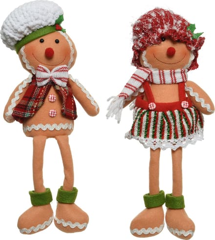Decoris - Pop peperkoeken mannetjes set van 2