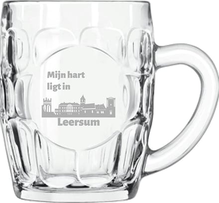 Gegraveerde Bierpul 55cl Leersum