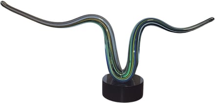 Wave - Glas - Glassculptuur - Multicolor - 38x18x8 cm - Kristalglas