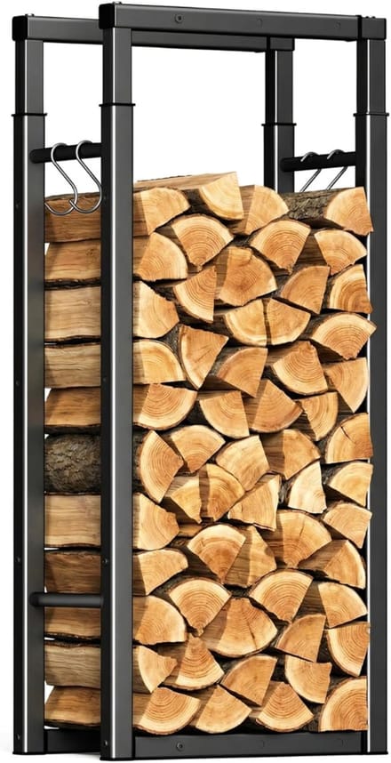 VLSelect® Houtopslag buiten - Houthok - Haardhout opslag - Uitschuifbaar