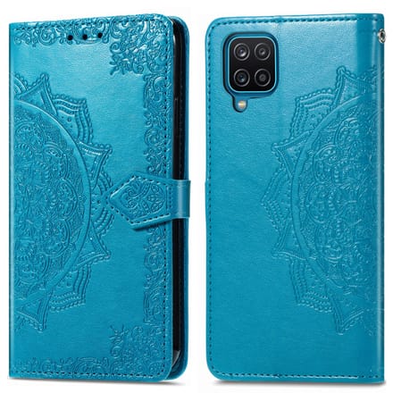 imoshion Hoesje - Geschikt voor Samsung Galaxy A12 - Mandala Bookcase - Turquoise