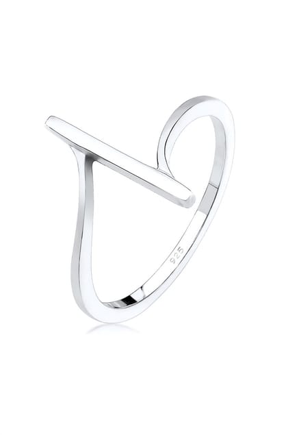 Elli - Ring - Dames armband Geo Shapes Cool Basis Minimaal in 925 sterling zilver - Dames