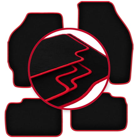 CARLUX-RED automatten voor: Fiat Punto II hatchback (1999-2010)